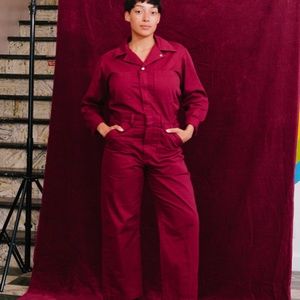 Big Bud Press EVERYDAY JUMPSUIT - CRANBERRY RED